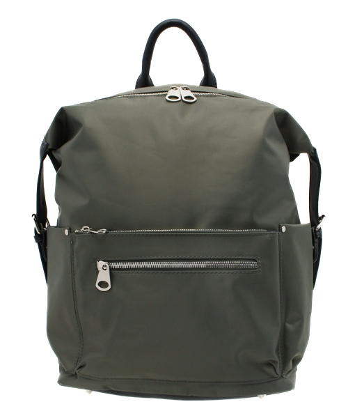 DISCOAT（ディスコート）の「【Discoat】ファスナーリュック（バックパック/リュック・レディース・ブラック/ホワイト/ネイビー/カーキ・ﾌﾘ-）」の7枚目の写真