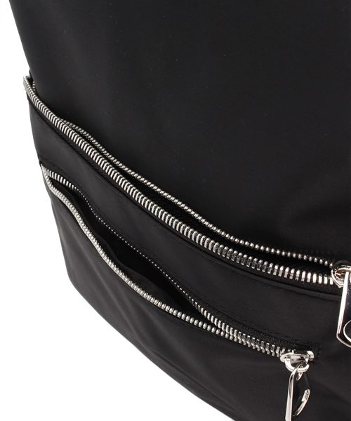 DISCOAT（ディスコート）の「【Discoat】ファスナーリュック（バックパック/リュック・レディース・ブラック/ホワイト/ネイビー/カーキ・ﾌﾘ-）」の15枚目の写真