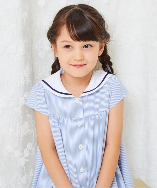 【猫の手】CHOPINショパン・ワンピース140cm CLEARANCEセール50％OFF】セーラーAラインワンピース 140 150