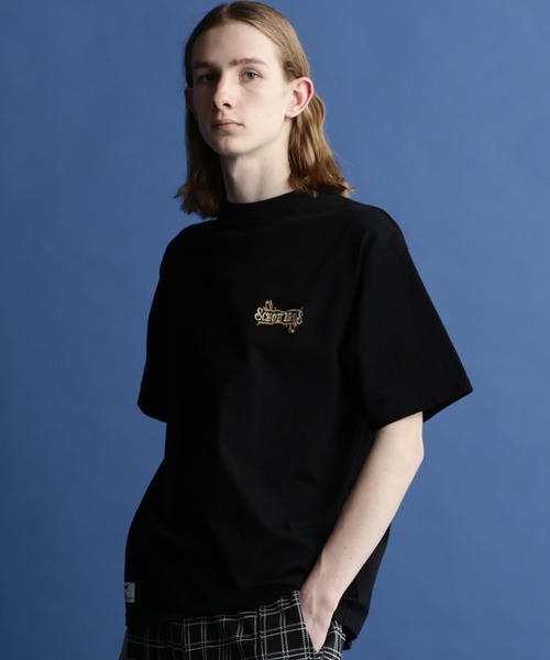 schott（ショット）の「Schott/ショット/SS T-SHIRT "EMBROIDERED SCHOTT BROS."/刺繍Tシャツ ショットブロス（Tシャツ/カットソー・メンズ・ブラック/グリーン/オフホワイト・L/XL/M/2XL）」の7枚目の写真