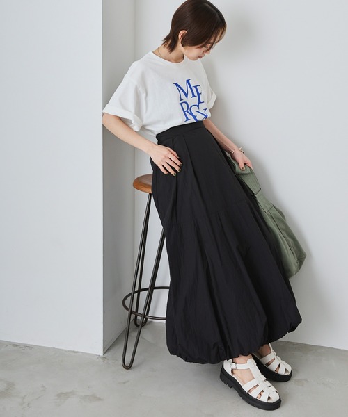 forksy.(フォルクシー)の「【forksy.】ロゴグラフィックTシャツ(Tシャツ/カットソー・レディース・オフホワイト/オートミール/ネイビー・FREE)」の22枚目の写真
