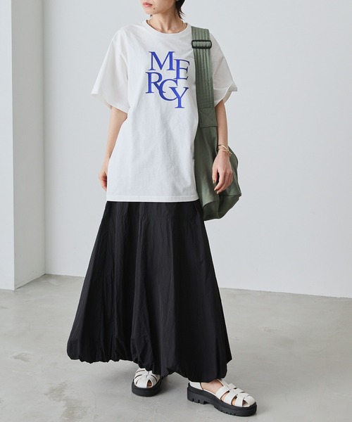 forksy.(フォルクシー)の「【forksy.】ロゴグラフィックTシャツ(Tシャツ/カットソー・レディース・オフホワイト/オートミール/ネイビー・FREE)」の17枚目の写真