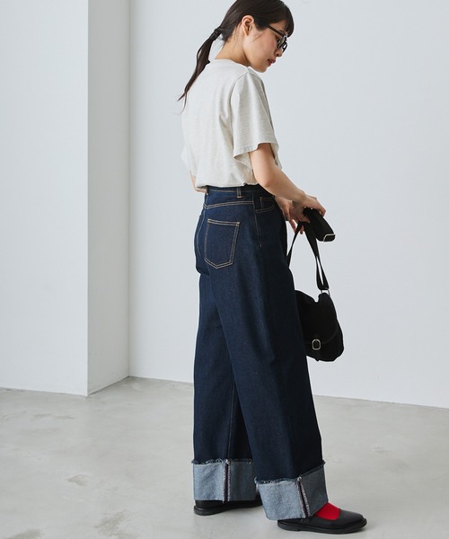 forksy.(フォルクシー)の「【forksy.】ロゴグラフィックTシャツ(Tシャツ/カットソー・レディース・オフホワイト/オートミール/ネイビー・FREE)」の18枚目の写真
