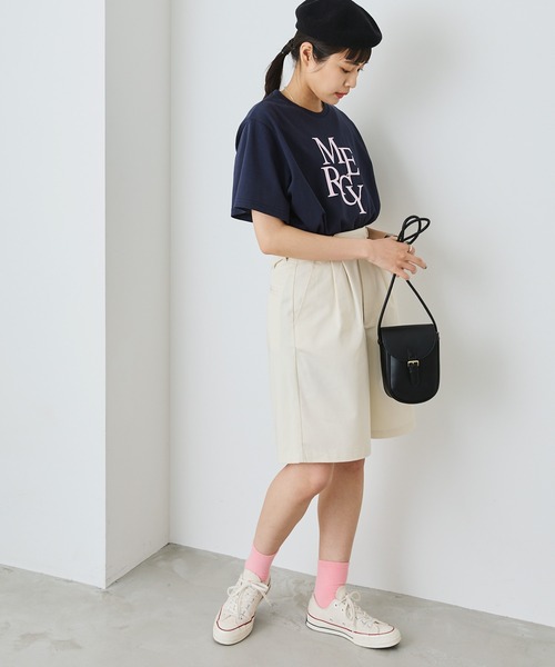 forksy.(フォルクシー)の「【forksy.】ロゴグラフィックTシャツ(Tシャツ/カットソー・レディース・オフホワイト/オートミール/ネイビー・FREE)」の15枚目の写真