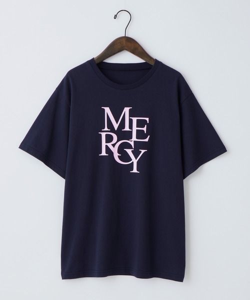 forksy.(フォルクシー)の「【forksy.】ロゴグラフィックTシャツ(Tシャツ/カットソー・レディース・オフホワイト/オートミール/ネイビー・FREE)」の8枚目の写真