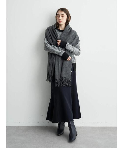 YECCA VECCA(イェッカヴェッカ)の「ウールストール(ストール/ショール・レディース・グレー/オレンジ/グリーン系その他3・FREE)」の15枚目の写真