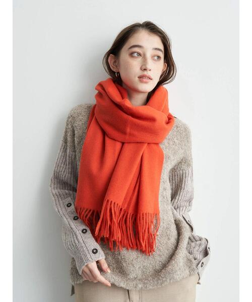 YECCA VECCA(イェッカヴェッカ)の「ウールストール(ストール/ショール・レディース・グレー/オレンジ/グリーン系その他3・FREE)」の17枚目の写真