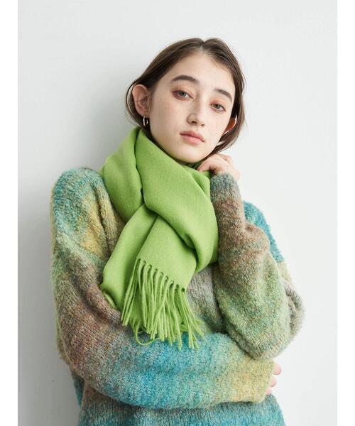 YECCA VECCA(イェッカヴェッカ)の「ウールストール(ストール/ショール・レディース・グレー/オレンジ/グリーン系その他3・FREE)」の18枚目の写真