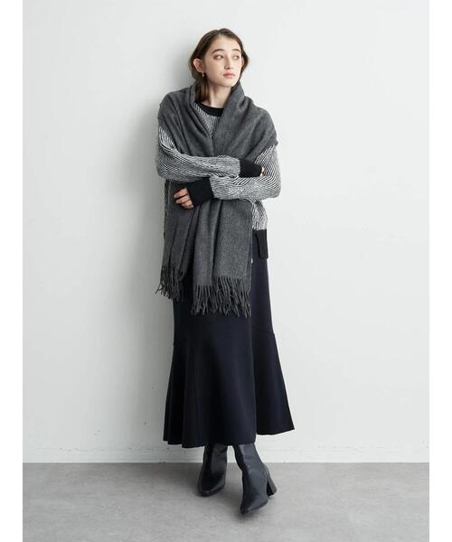 YECCA VECCA(イェッカヴェッカ)の「ウールストール(ストール/ショール・レディース・グレー/オレンジ/グリーン系その他3・FREE)」の21枚目の写真