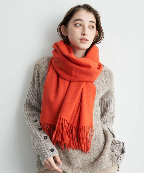 YECCA VECCA(イェッカヴェッカ)の「ウールストール(ストール/ショール・レディース・グレー/オレンジ/グリーン系その他3・FREE)」の3枚目の写真
