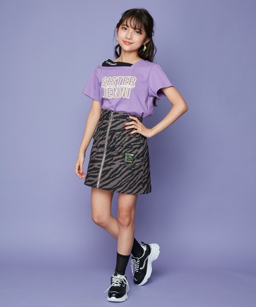 SISTER JENNI（SISTER JENNI）の「ゼブラ柄ZIPスカート（スカート