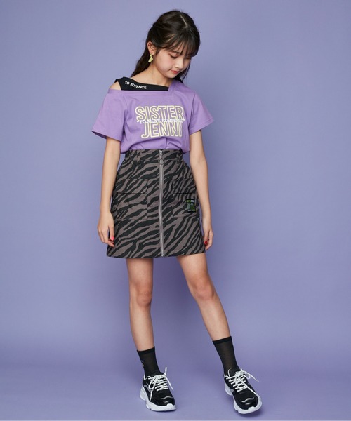 SISTER JENNI（SISTER JENNI）の「ゼブラ柄ZIPスカート（スカート