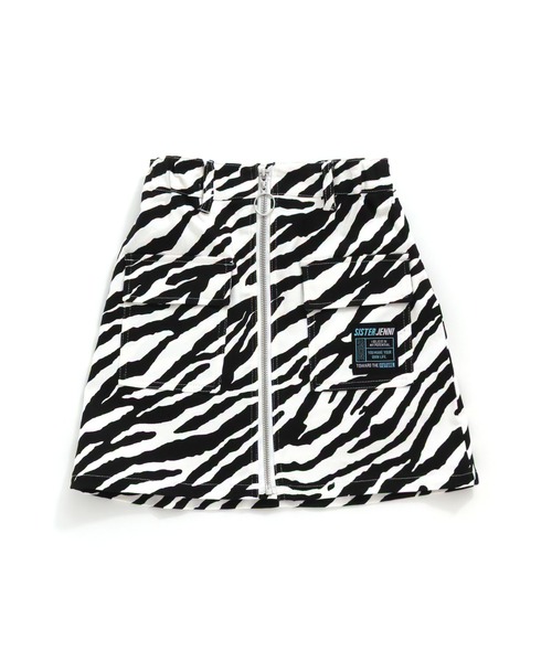 タグ付き未使用品　Cyclas　スカート　ゼブラ　麻100％　38 2_000000019878.jpg?1691042655