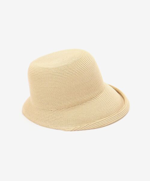 MAJESTIC LEGON(マジェスティックレゴン)の「ペーパーブルトンハット(ハット・レディース・ベージュ/ブラック・FREE)」の9枚目の写真