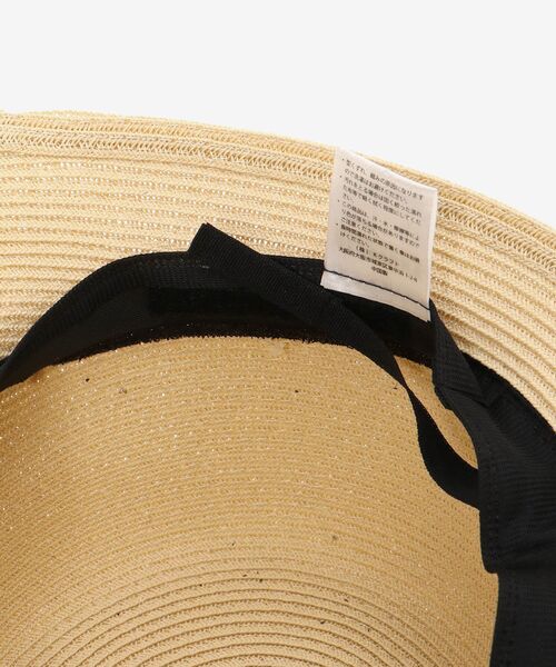 MAJESTIC LEGON(マジェスティックレゴン)の「ペーパーブルトンハット(ハット・レディース・ベージュ/ブラック・FREE)」の12枚目の写真