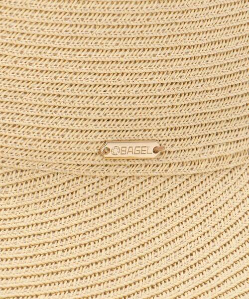 MAJESTIC LEGON(マジェスティックレゴン)の「ペーパーブルトンハット(ハット・レディース・ベージュ/ブラック・FREE)」の13枚目の写真