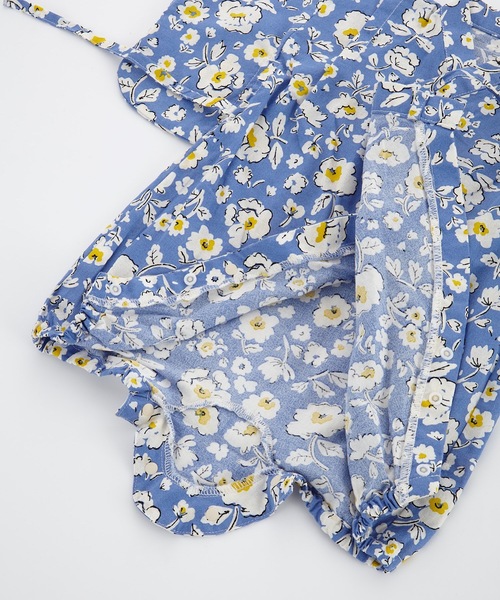 Ocean&Ground（オーシャン&グラウンド）の「GIRL’S甚平ロンパス FLOWERS(baby/70～80cm)（浴衣・キッズ・ブルー/イエロー/マルチ・70/80）」の10枚目の写真