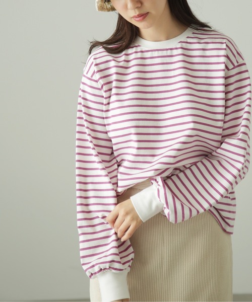 FREE'S MART（フリーズマート）の「◇リンガーボーダーロンT（Tシャツ/カットソー・レディース・ブラック系その他/パープル系その他・FREE）」の11枚目の写真