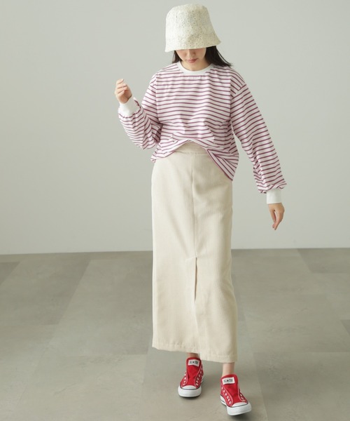 FREE'S MART（フリーズマート）の「◇リンガーボーダーロンT（Tシャツ/カットソー・レディース・ブラック系その他/パープル系その他・FREE）」の12枚目の写真