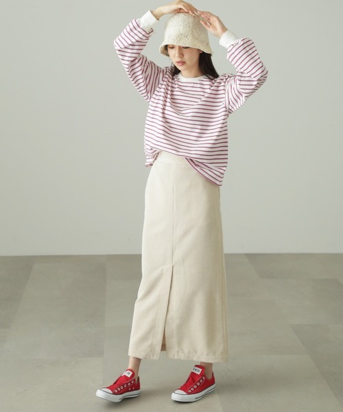 FREE'S MART（フリーズマート）の「◇リンガーボーダーロンT（Tシャツ/カットソー・レディース・ブラック系その他/パープル系その他・FREE）」の13枚目の写真