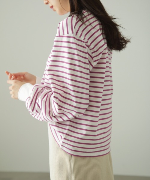 FREE'S MART（フリーズマート）の「◇リンガーボーダーロンT（Tシャツ/カットソー・レディース・ブラック系その他/パープル系その他・FREE）」の16枚目の写真