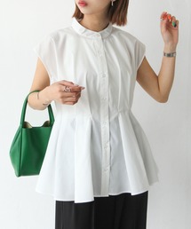Chillfar | ウエストタックスタンドカラーブラウス(シャツ/ブラウス)