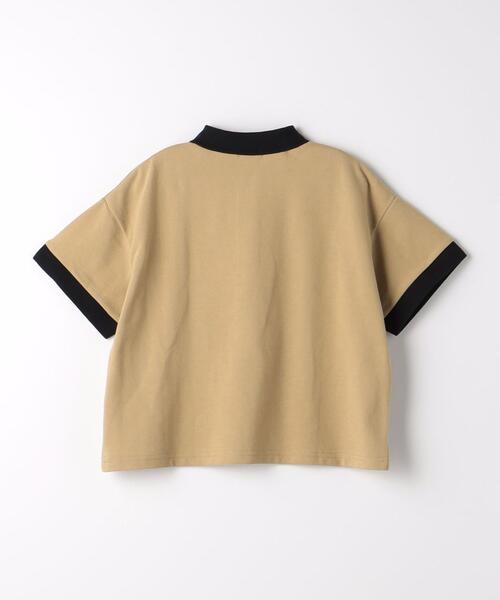green label relaxing(グリーンレーベルリラクシング)の「TJ バイカラー カノコ ポロシャツ 110cm-130cm(ポロシャツ・キッズ・ブラック/ベージュ・120cm/130cm/110cm)」の9枚目の写真