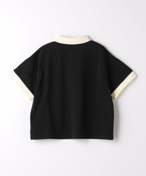 green label relaxing(グリーンレーベルリラクシング)の「TJ バイカラー カノコ ポロシャツ 110cm-130cm(ポロシャツ・キッズ・ブラック/ベージュ・120cm/130cm/110cm)」の13枚目の写真