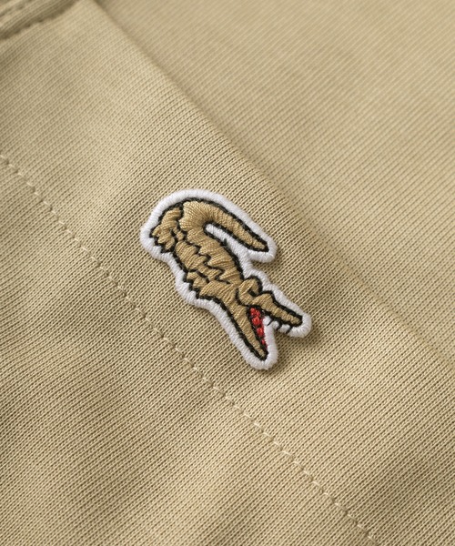 LACOSTE ブラウン スタジャン Lロゴ刺繍 【公式通販】