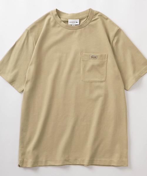 LACOSTE(ラコステ)の「【LACOSTE/ラコステ】クロコエンブレム アウトライン クロックポケット 半袖Tシャツ/ブランドロゴワッペンポケT(Tシャツ/カットソー・メンズ・ホワイト/ネイビー/ベージュ・M/L)」の13枚目の写真