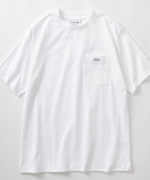 LACOSTE(ラコステ)の「【LACOSTE/ラコステ】クロコエンブレム アウトライン クロックポケット 半袖Tシャツ/ブランドロゴワッペンポケT(Tシャツ/カットソー・メンズ・ホワイト/ネイビー/ベージュ・M/L)」の15枚目の写真