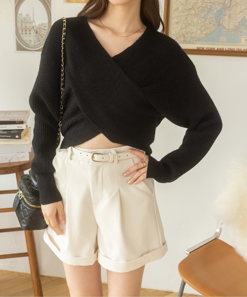 Ada.(エイダ)の「ベルト付きロールアップショートパンツ(その他パンツ・レディース・アイボリー/ブラック・S/M)」の16枚目の写真