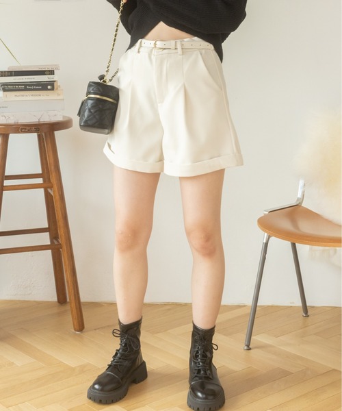 Ada.(エイダ)の「ベルト付きロールアップショートパンツ(その他パンツ・レディース・アイボリー/ブラック・S/M)」の19枚目の写真