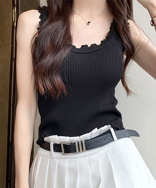 Bibiy フリルタンクトップ BIANCA TOP（キャミソール）｜Bibiy.（ビビィ）｜ファッション