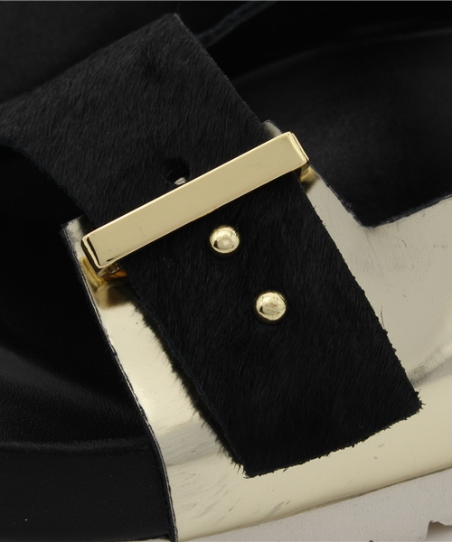 UNITED NUDE（ユナイテッドヌード）の「UNITED NUDE  『Lin Earth』 サンダル（サンダル・レディース・シルバー/ゴールド/ブラック・36/37/35/38）」の4枚目の写真