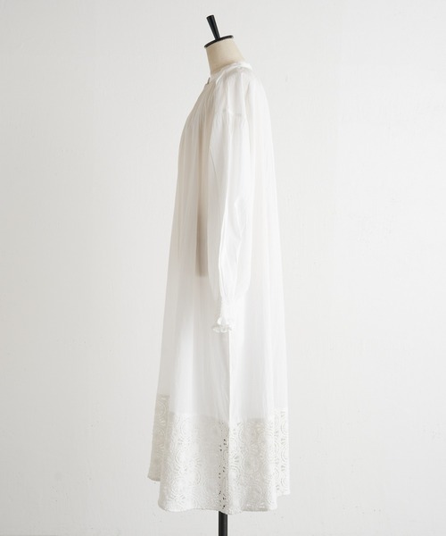 BEARDSLEY（ビアズリー）の「サークルレースワンピース（ワンピース・レディース・ホワイト/ブラック・FREE）」の5枚目の写真