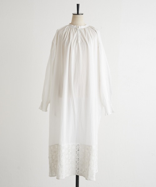 BEARDSLEY（ビアズリー）の「サークルレースワンピース（ワンピース・レディース・ホワイト/ブラック・FREE）」の13枚目の写真