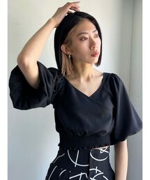 EMODA | カシュクールギャザートップス(Tシャツ/カットソー)