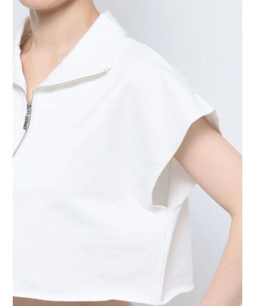 EMODA（エモダ）の「カシュクールギャザートップス（Tシャツ/カットソー・レディース・ブルー/ブラック/ホワイト/ピンク・FREE）」の21枚目の写真