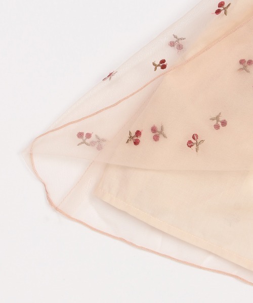 petit main（プティマイン）の「チェリー刺繍ワンピースセット