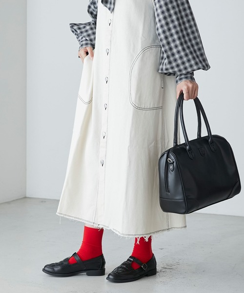 BONLECILL（ボンルシール）の「グルカメッシュ Tストラップローファー（ローファー・レディース・ブラック/ブラウン/アイボリー・S/L/M）」の15枚目の写真