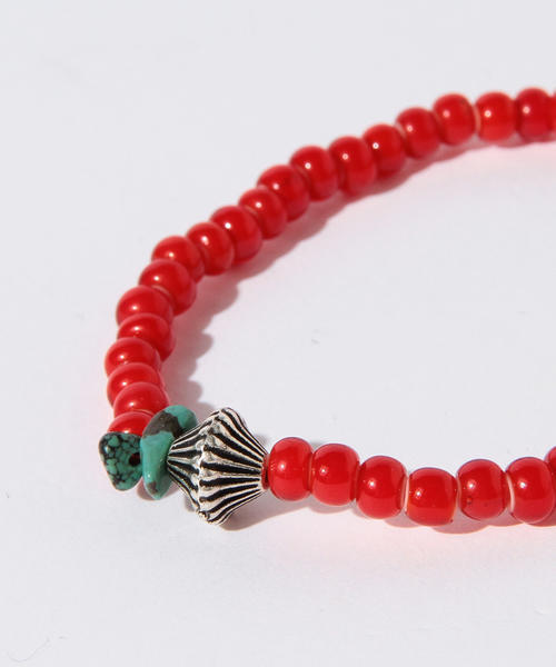 B:MING by BEAMS（ビーミングバイビームス）の「ビーミング by ビームス / BEADSブレスレット（ブレスレット・メンズ・レッド/ブルー・ONE SIZE）」の12枚目の写真