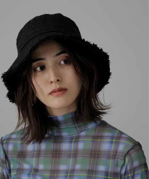 FREE'S MART（フリーズマート）の「ツイードハット（ハット・レディース・ブラック/ホワイト系その他/ブラック系その他/ブラウン系その他・ﾌﾘ-）」の20枚目の写真