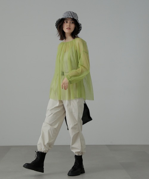 FREE'S MART（フリーズマート）の「ツイードハット（ハット・レディース・ブラック/ホワイト系その他/ブラック系その他/ブラウン系その他・ﾌﾘ-）」の5枚目の写真