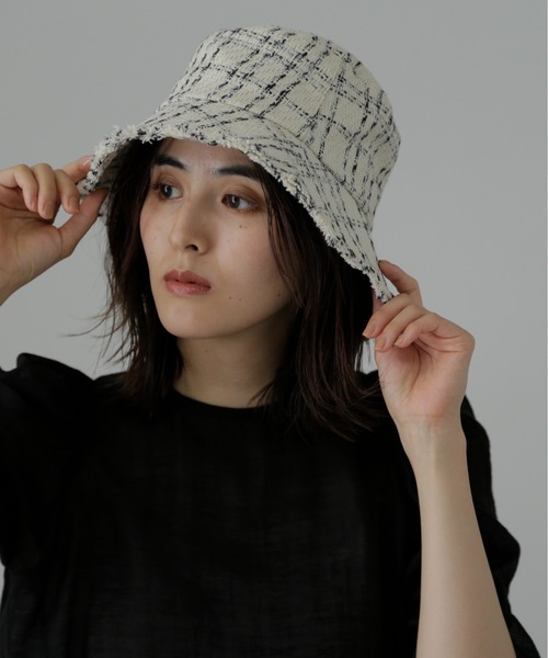 FREE'S MART（フリーズマート）の「ツイードハット（ハット・レディース・ブラック/ホワイト系その他/ブラック系その他/ブラウン系その他・ﾌﾘ-）」の13枚目の写真