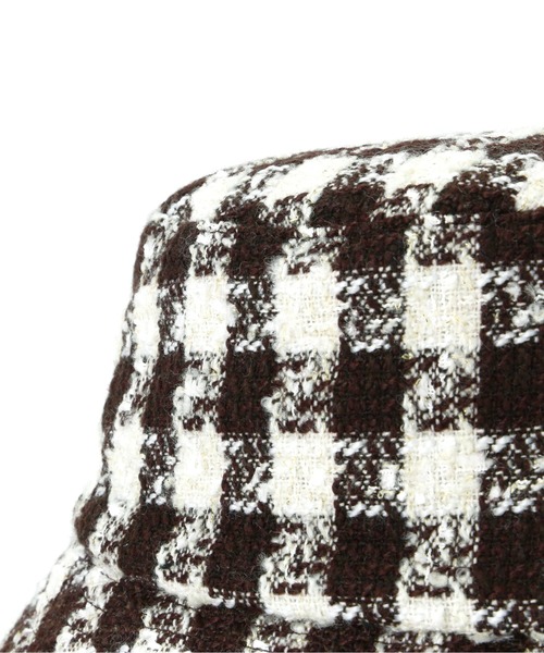 FREE'S MART（フリーズマート）の「ツイードハット（ハット・レディース・ブラック/ホワイト系その他/ブラック系その他/ブラウン系その他・ﾌﾘ-）」の6枚目の写真