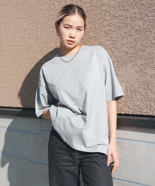 STARTER(スターター)の「【STARTER】BIG 半袖Tシャツ(Tシャツ/カットソー・メンズ・ブラック/ホワイト/ネイビー/ブラウン/カーキ/ライトグレー/グレー/パープル・XXL/S/M/XL/L)」の4枚目の写真