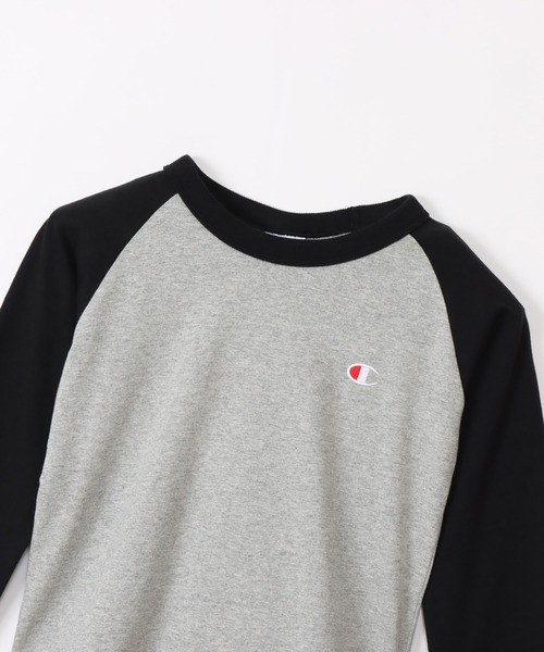 Champion（チャンピオン）の「【Champion/チャンピオン】キッズ ベーシック ラグランロングスリーブTシャツ（Tシャツ/カットソー・キッズ・ネイビー/グレー/ブラック/グレー系その他7/その他・140/130/160/120/150/110/100）」の12枚目の写真