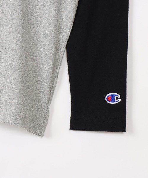 Champion（チャンピオン）の「【Champion/チャンピオン】キッズ ベーシック ラグランロングスリーブTシャツ（Tシャツ/カットソー・キッズ・ネイビー/グレー/ブラック/グレー系その他7/その他・140/130/160/120/150/110/100）」の14枚目の写真