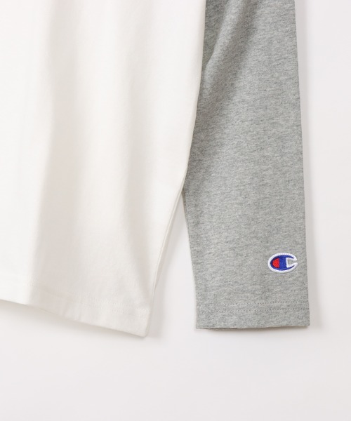 Champion（チャンピオン）の「【Champion/チャンピオン】キッズ ベーシック ラグランロングスリーブTシャツ（Tシャツ/カットソー・キッズ・ネイビー/グレー/ブラック/グレー系その他7/その他・140/130/160/120/150/110/100）」の9枚目の写真